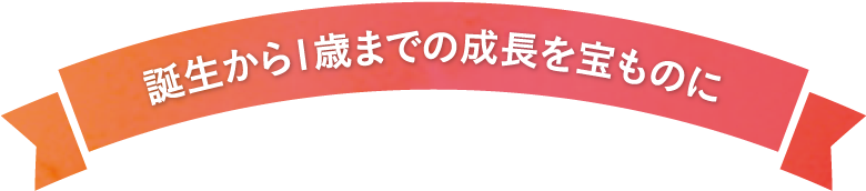 誕生から1歳までの成長を宝ものに