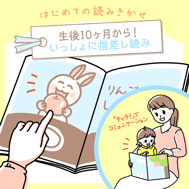 生後10カ月から！いっしょに指差し読み