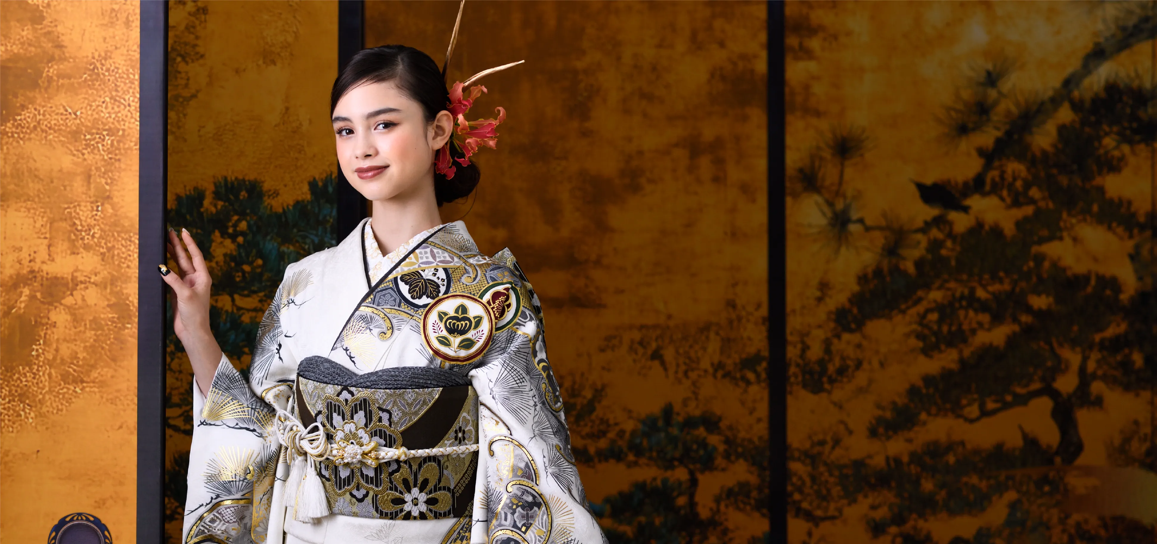 京友禅競技大会受賞柄振袖