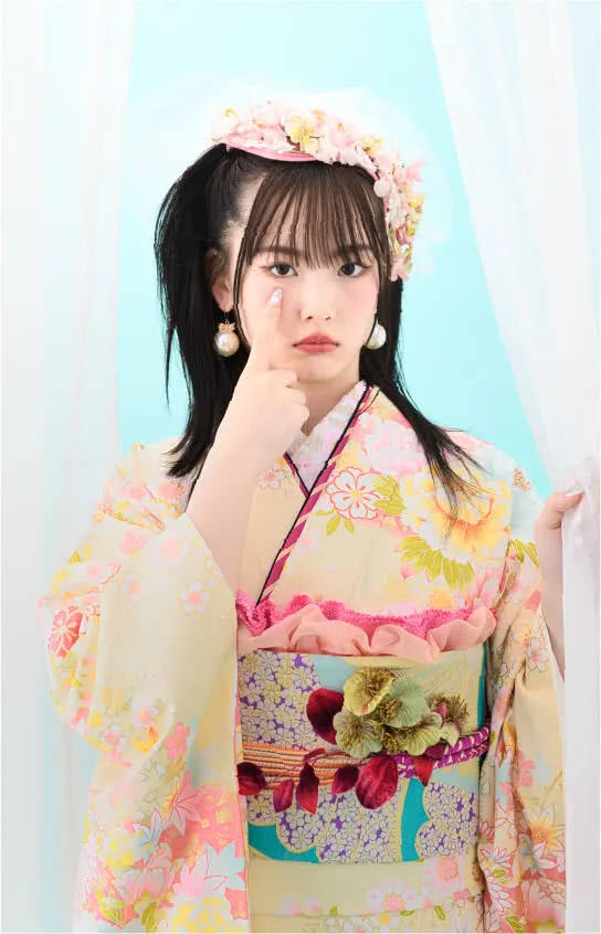韓国っぽキュートの振袖4