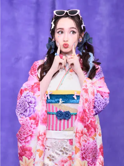 韓国っぽキュートの振袖6