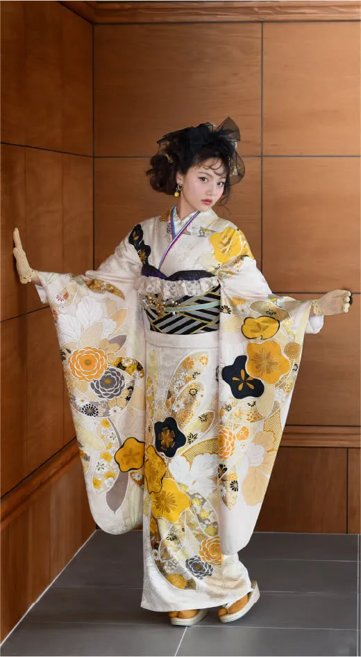 韓国っぽレトロの振袖4