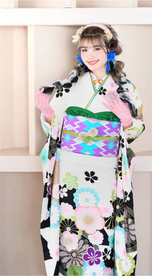 韓国っぽレトロの振袖5
