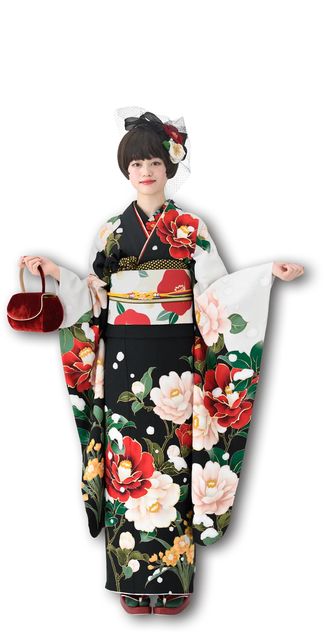 髙橋 希海ちゃん 白振袖