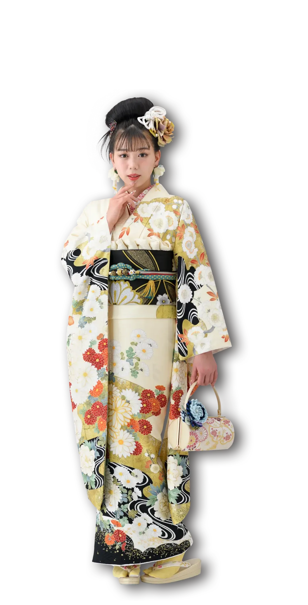 武内 ⼄華ちゃん 白振袖