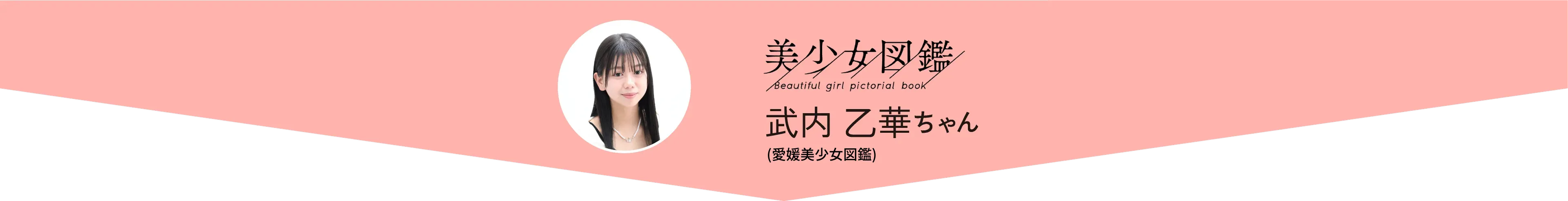 美少女図鑑 武内 ⼄華ちゃん(愛媛美少女図鑑)