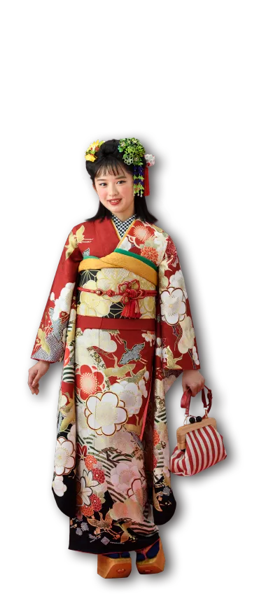 国井 優愛ちゃん 赤振袖