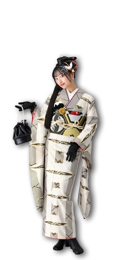 飯高 来美ちゃん 白振袖
